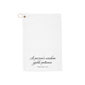 “A Person’s Wisdom Yields Patience” Inspirational Golf Towel with Clip