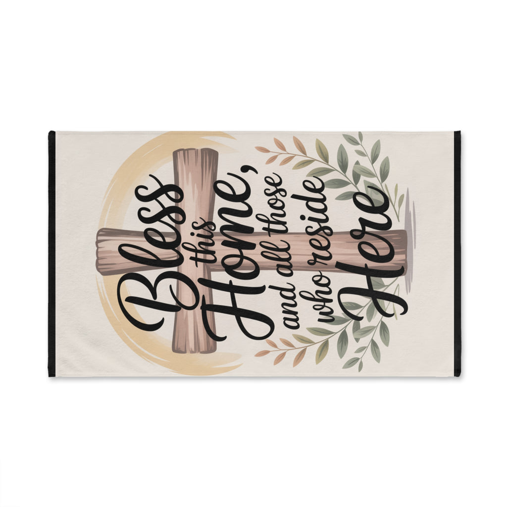 “Bless This Home” Christian Hand Towel – Faith-Inspired Kitchen & Bathroom Décor | Faith & Home Co.