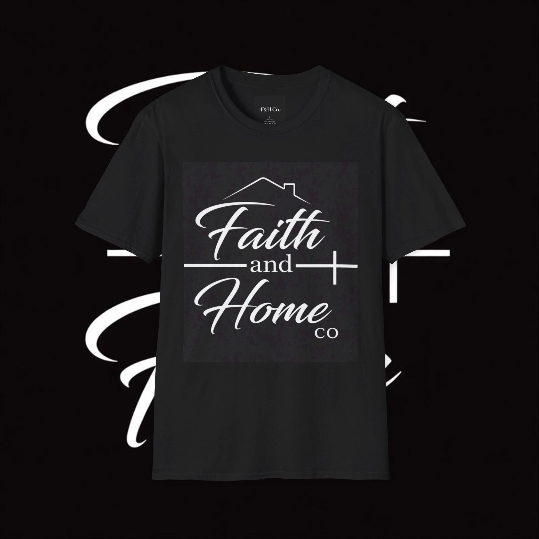 Faith & Home Co. Christian T-Shirt – Faith-Based Minimalist Logo Tee | Unisex