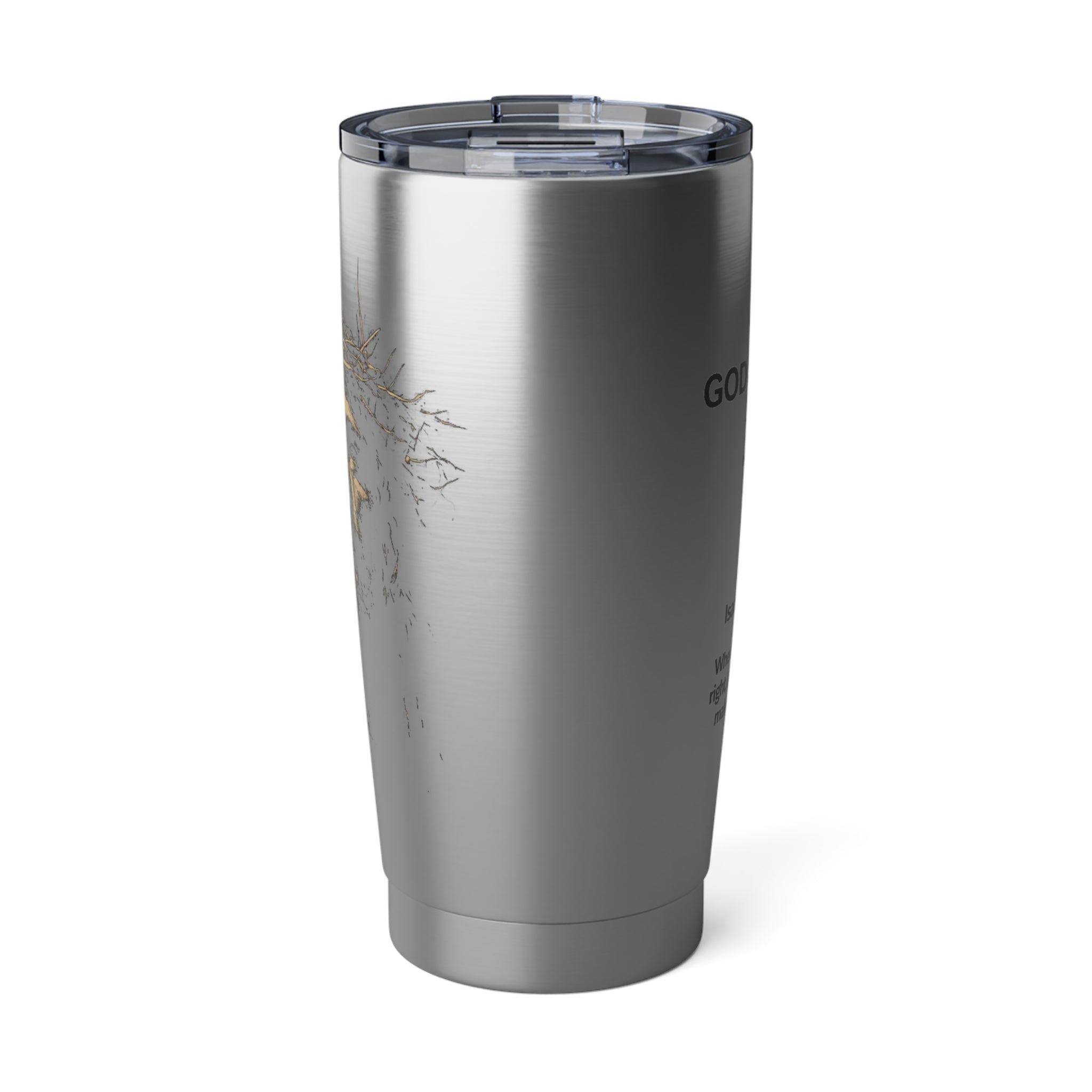 Jesus Crown of Thorns Stainless Steel Tumbler – Christian Travel Mug for Hot & Cold Drinks