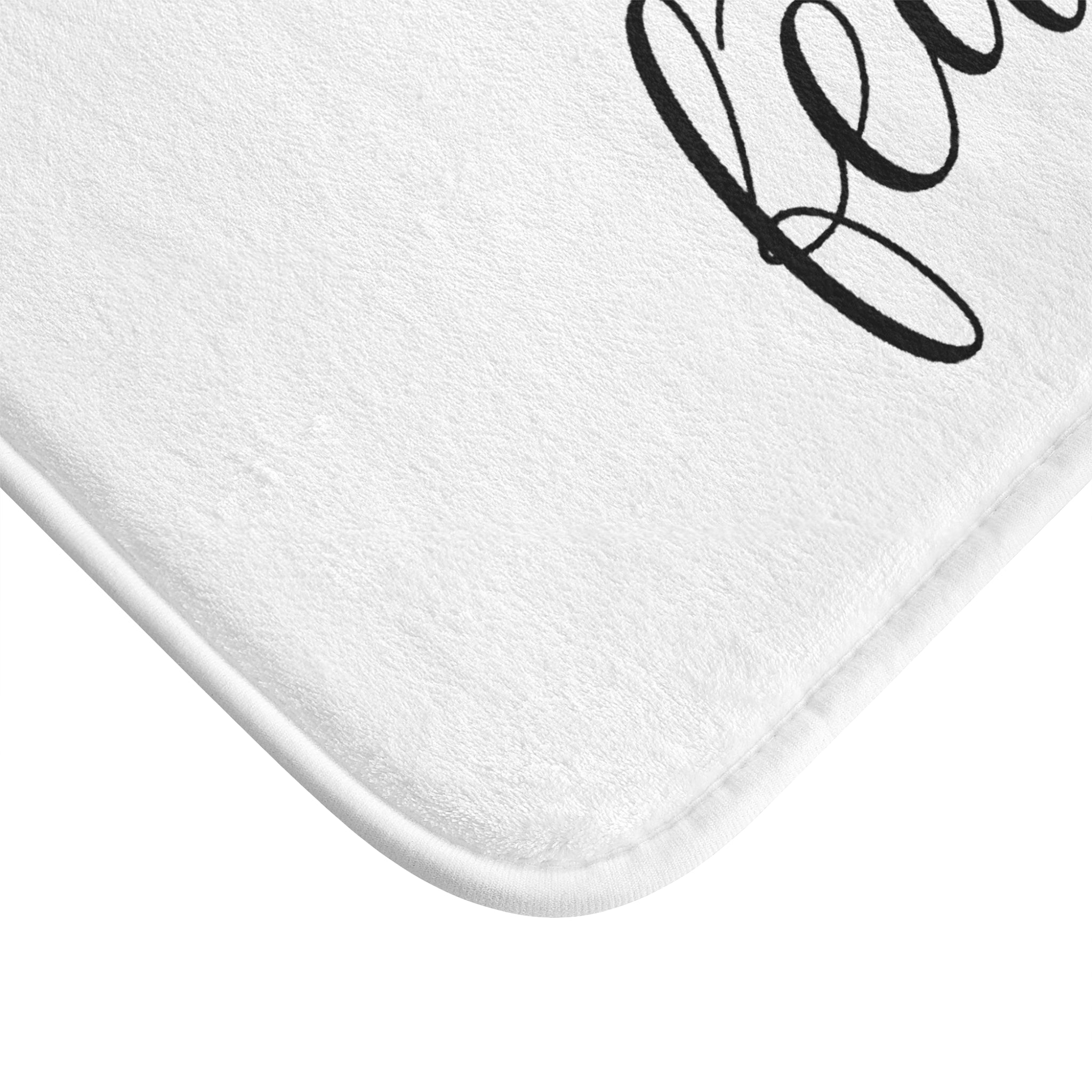 Faith Over Fear Bath Mat – Christian Bathroom Rug with Cross | Minimalist Faith Home Décor