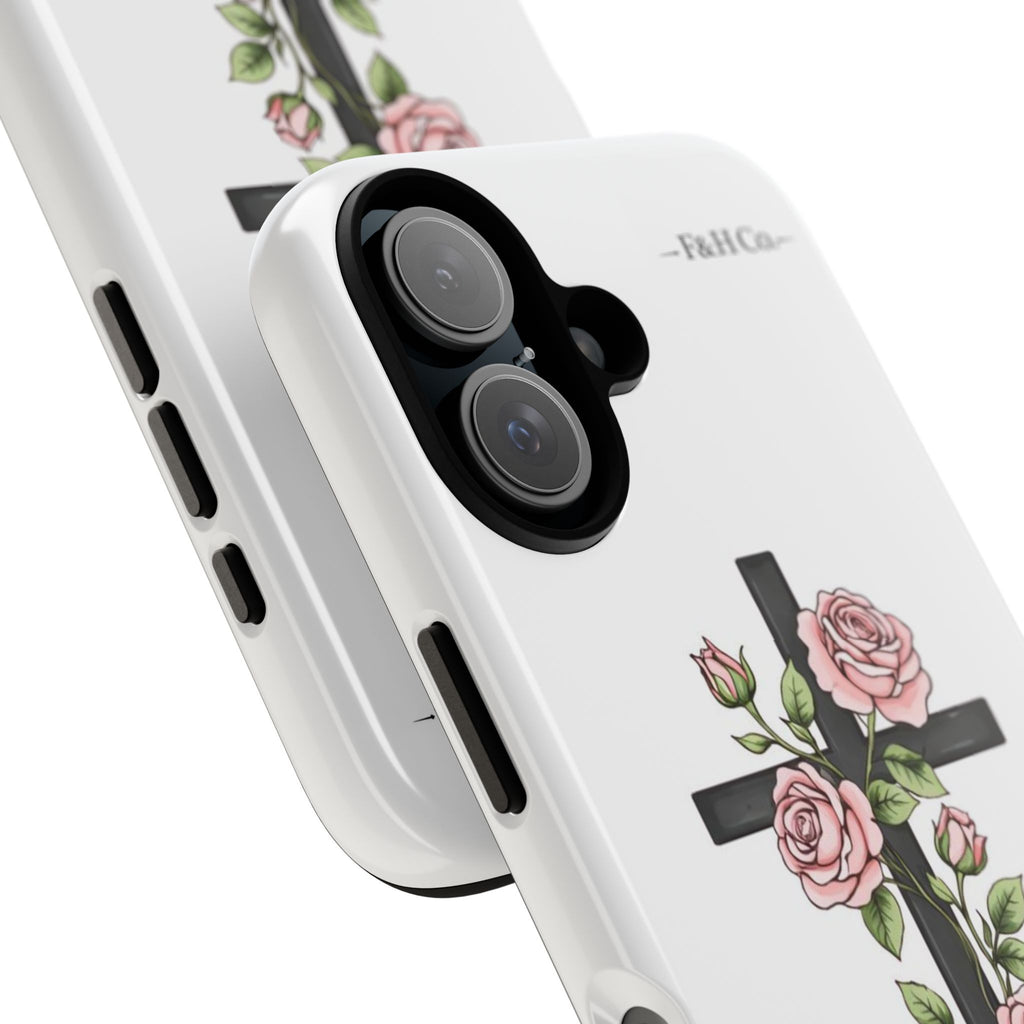 Floral Cross Christian Phone Case – Faith-Inspired Protective iPhone Case | Faith & Home Co.