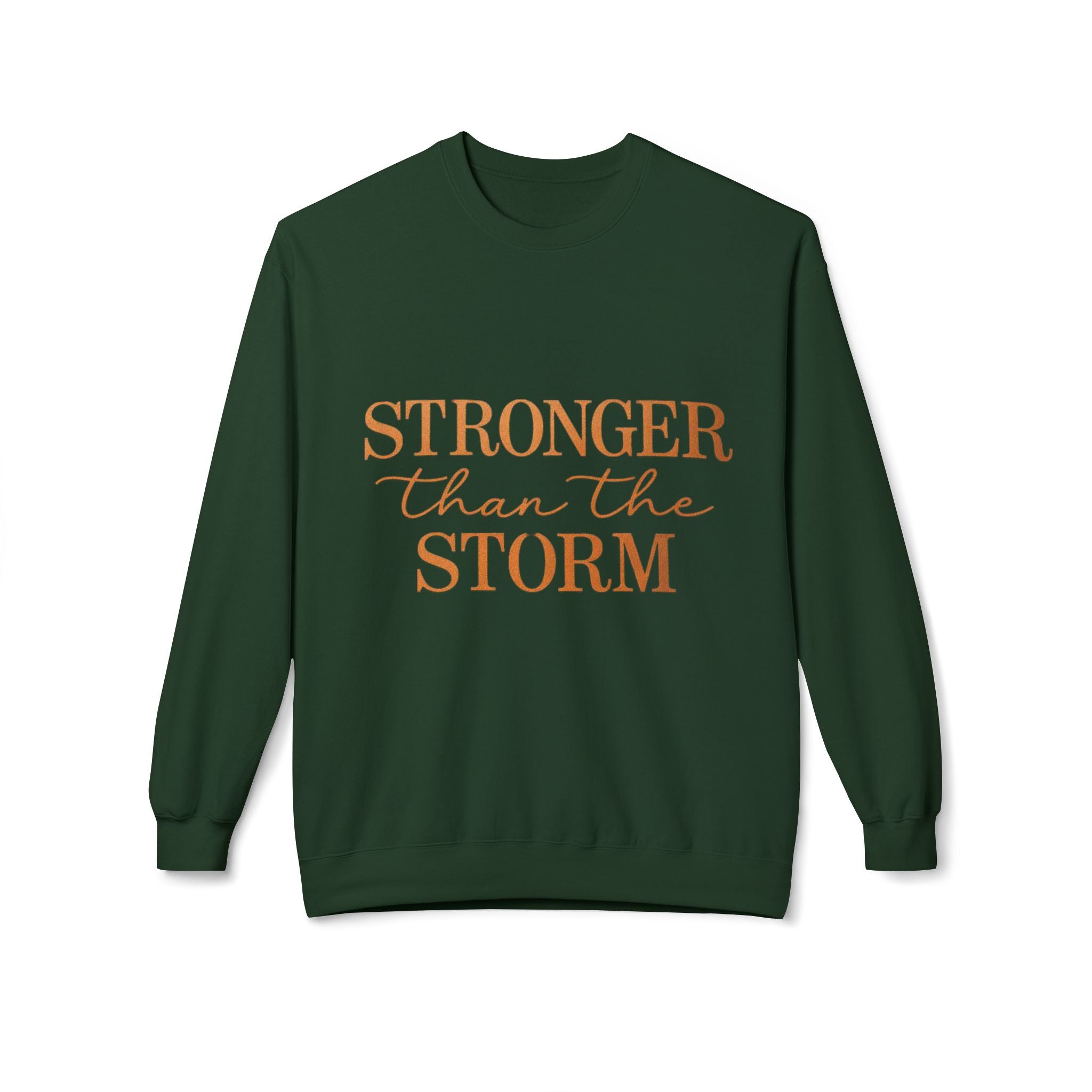 Stronger Than the Storm Sweatshirt – Inspirational Christian Crewneck | Cozy Faith-Based Encouragement Pullover