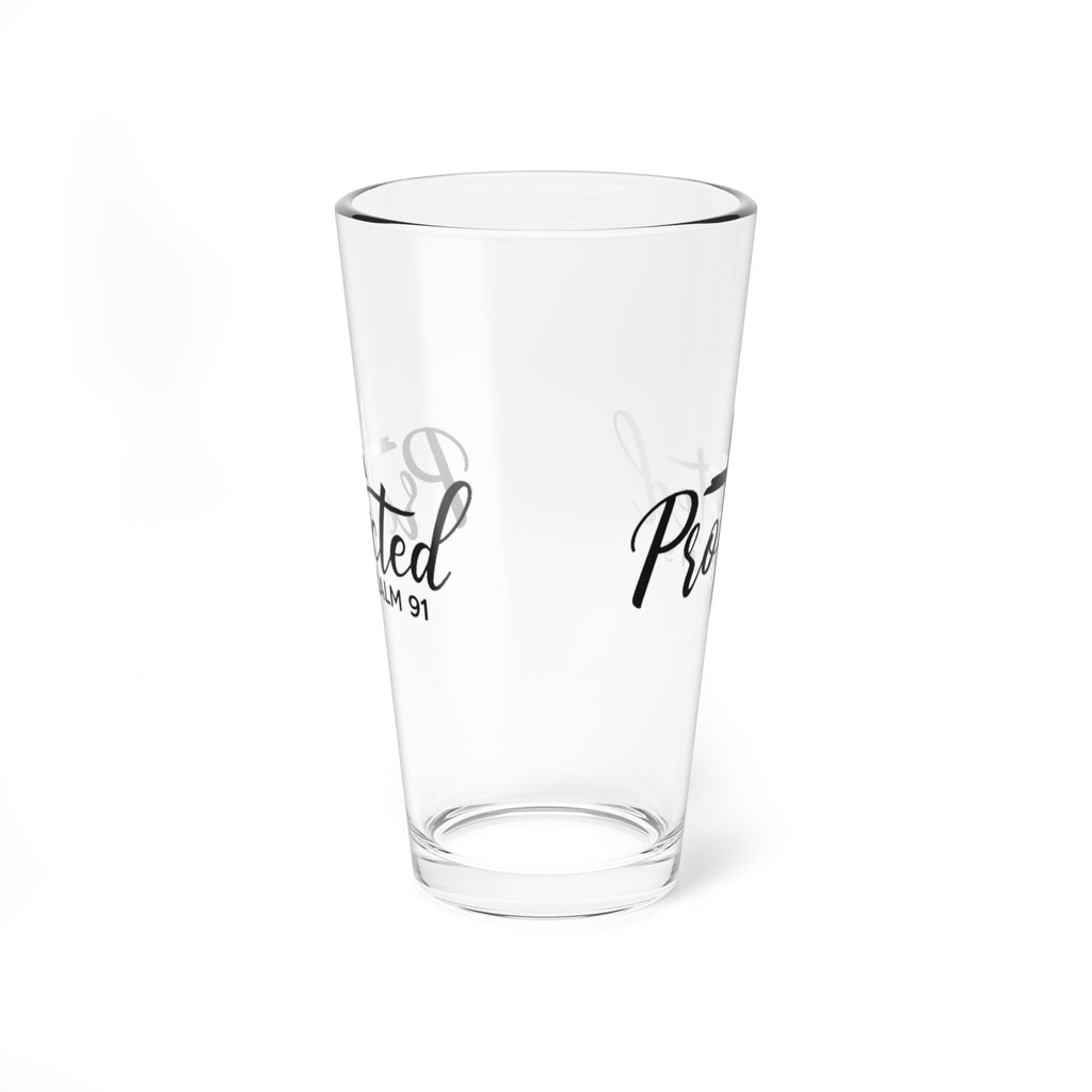 Protected Psalm 91 Christian Glass Cup – Faith-Based Scripture Drinking Glass with Cross, Inspirational Christian Gift
