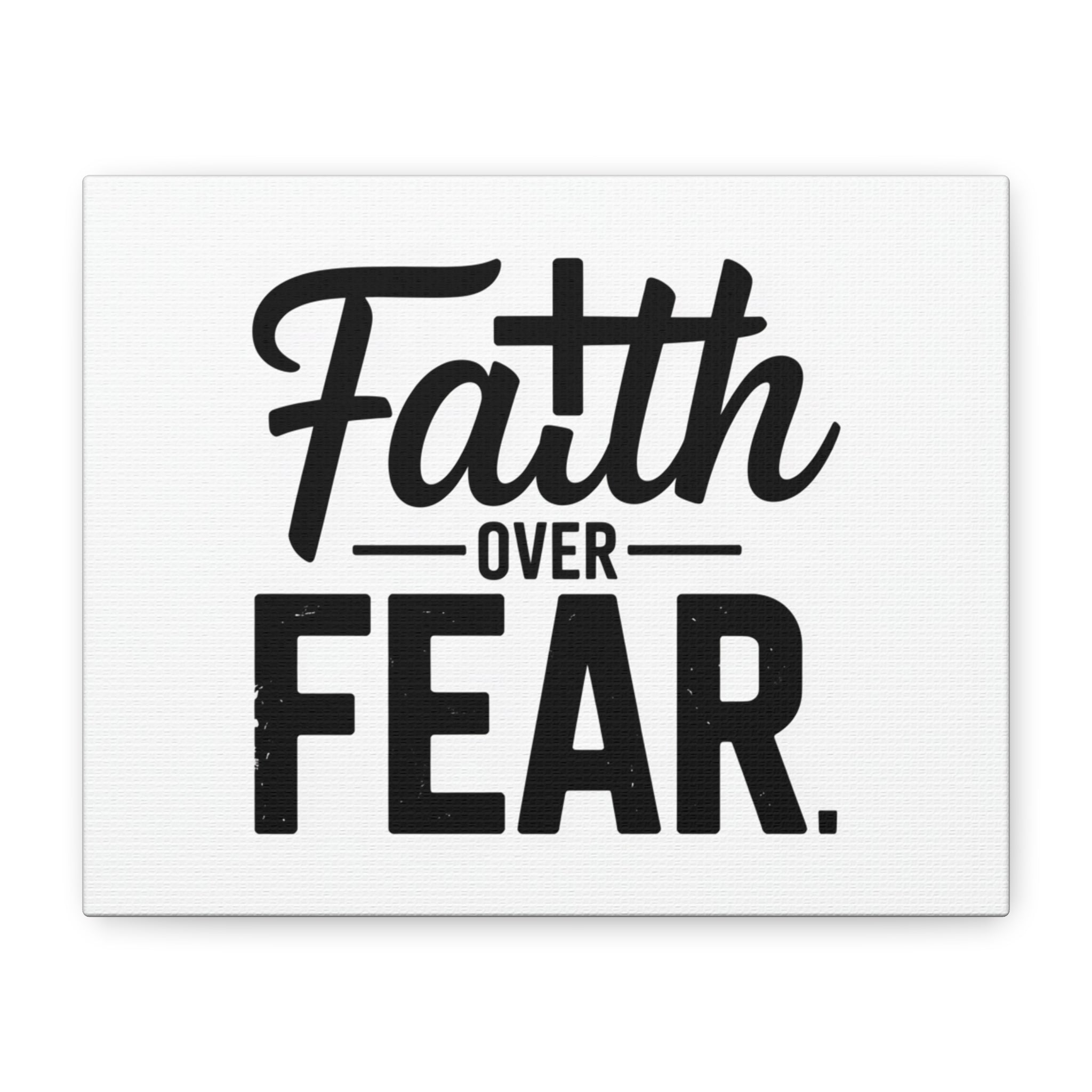 Faith Over Fear Matte Canvas Wall Art