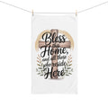 Christian Hand Towel – “Bless This Home” Scripture Kitchen & Bathroom Towel | Faith-Based Home Decor by Faith & Home Co