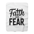 Faith Over Fear Christian Sherpa Blanket – Cozy Inspirational Throw | Faith & Home Co.