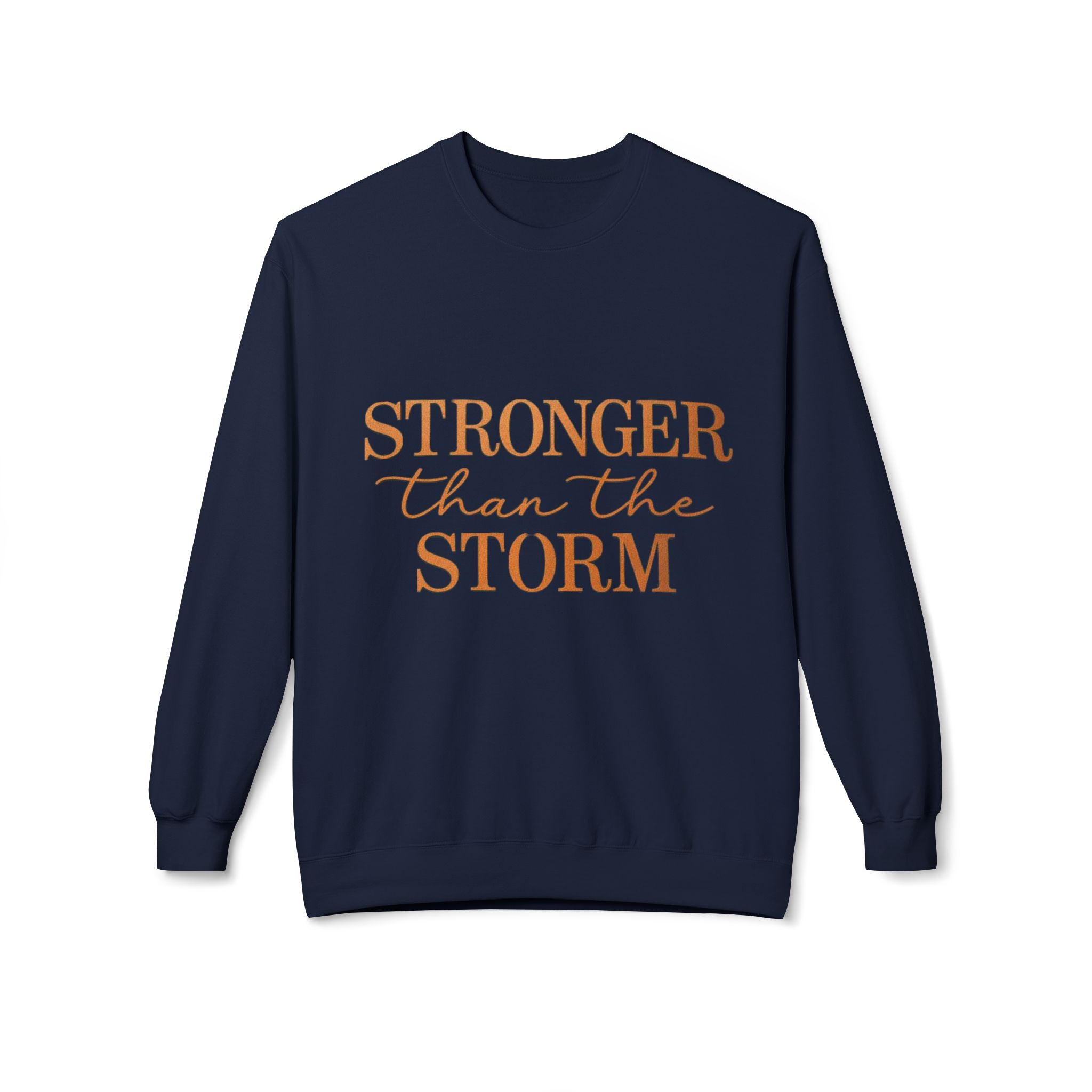 Stronger Than the Storm Sweatshirt – Inspirational Christian Crewneck | Cozy Faith-Based Encouragement Pullover