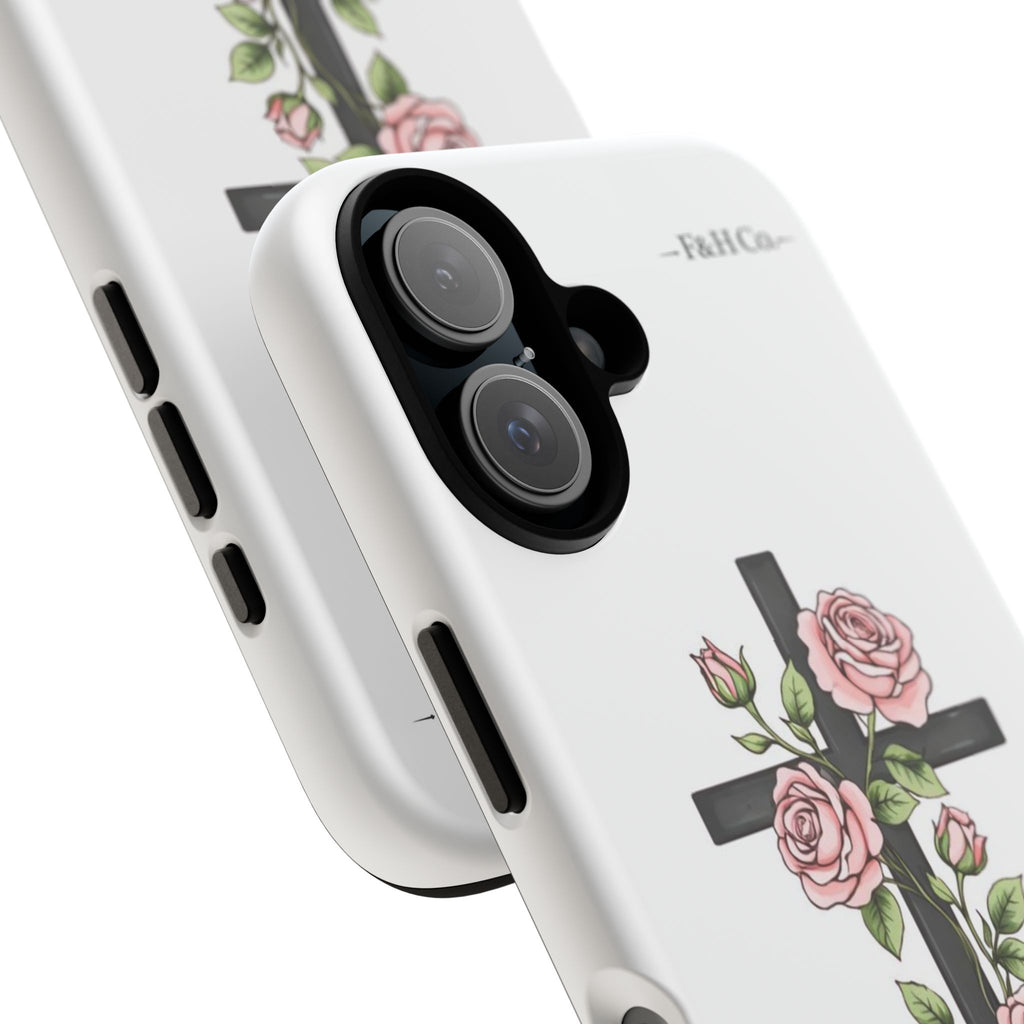 Floral Cross Christian Phone Case – Faith-Inspired Protective iPhone Case | Faith & Home Co.