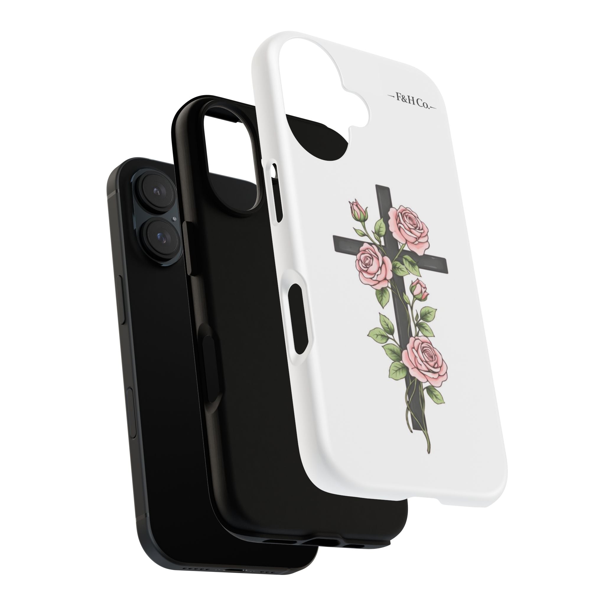 Floral Cross Christian Phone Case – Faith-Inspired Protective iPhone Case | Faith & Home Co.