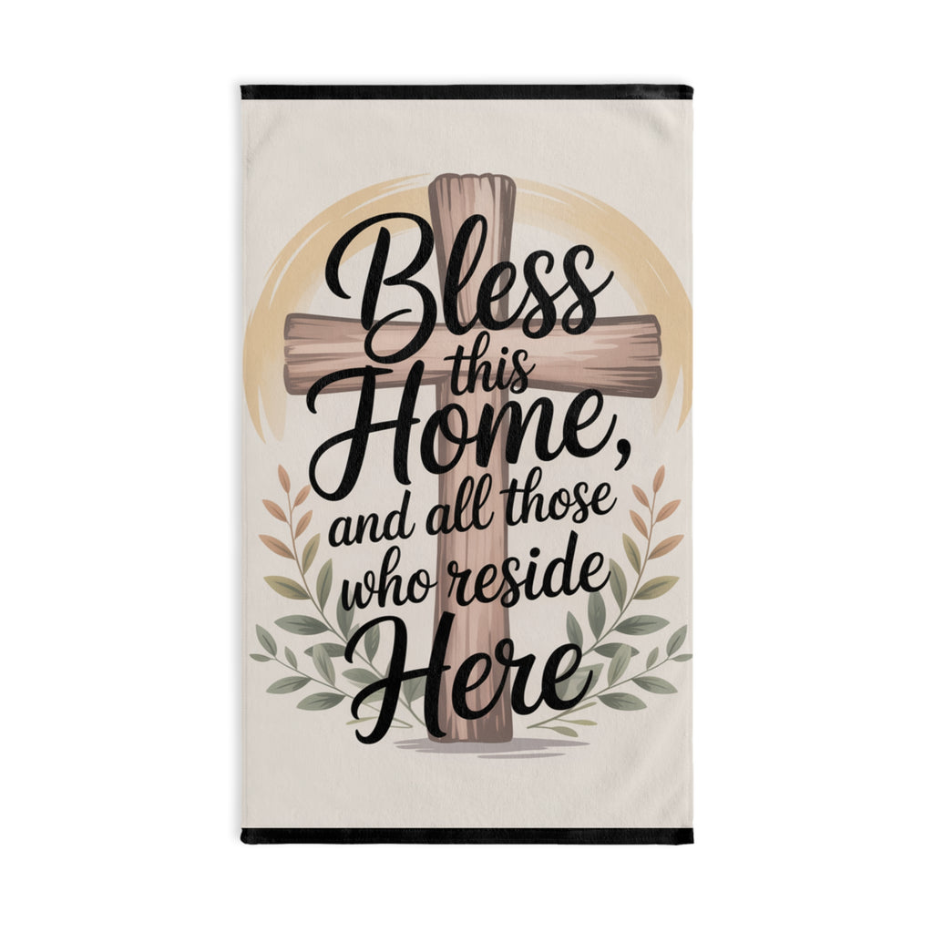 “Bless This Home” Christian Hand Towel – Faith-Inspired Kitchen & Bathroom Décor | Faith & Home Co.