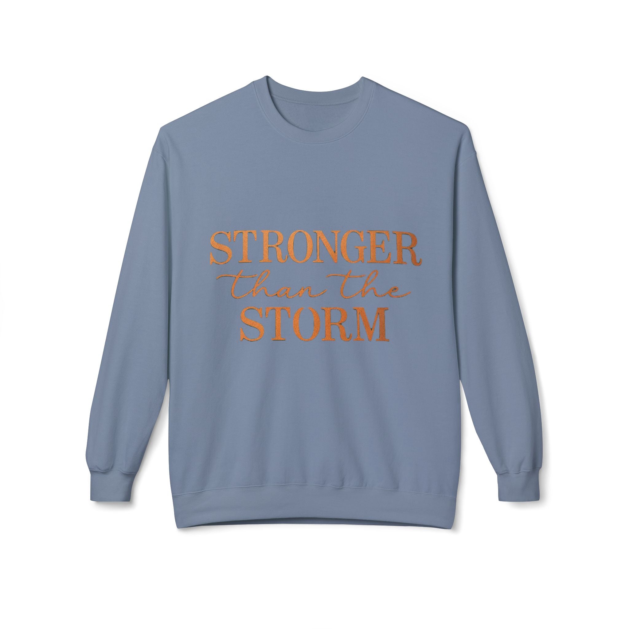 Stronger Than the Storm Sweatshirt – Inspirational Christian Crewneck | Cozy Faith-Based Encouragement Pullover