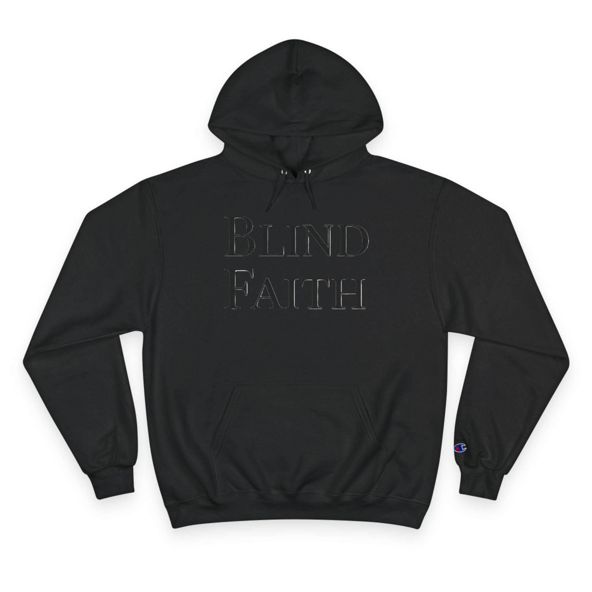 Blind Faith Hoodie | Minimalist Christian Champion Pullover | F&H Co. Back Print | Faith and Home Co