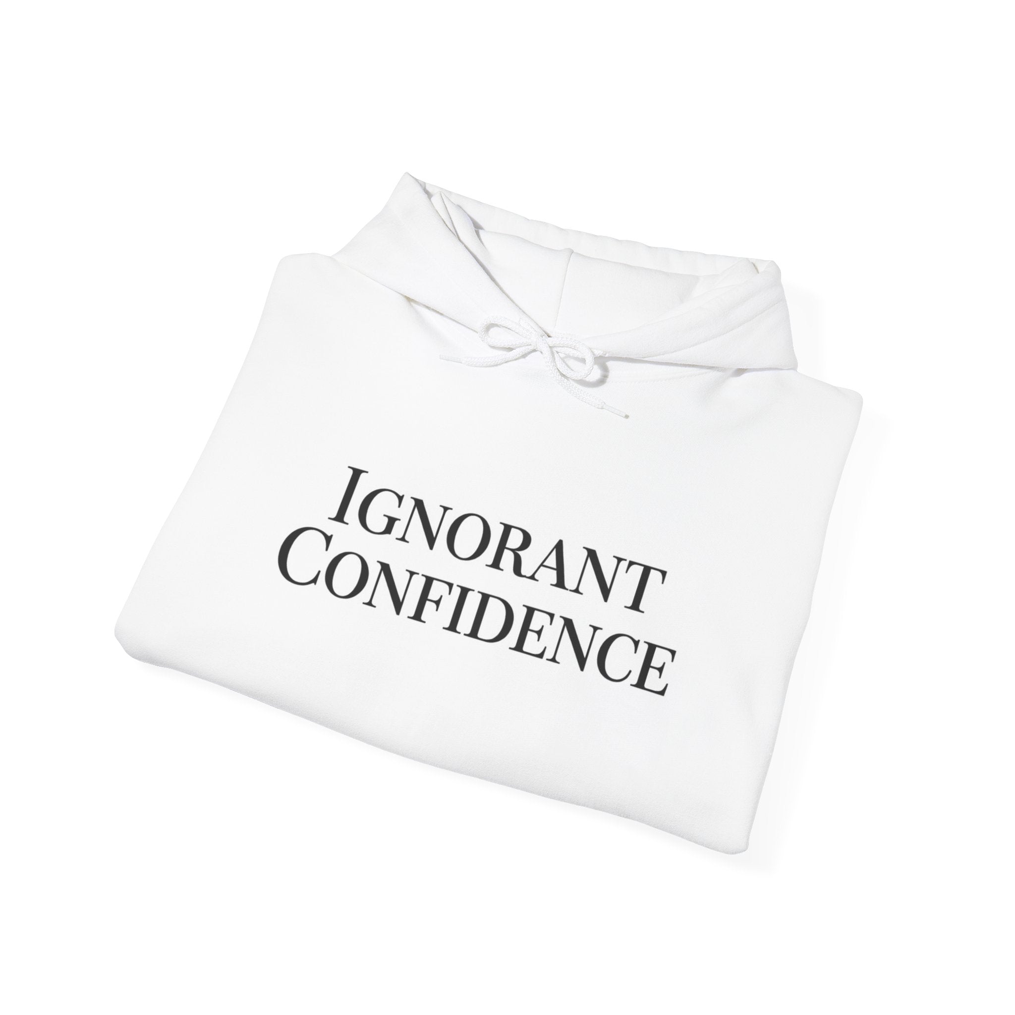 Ignorant Confidence Hoodie | Minimalist Christian Sweatshirt | Faith-Inspired Statement Pullover | Faith and Home Co