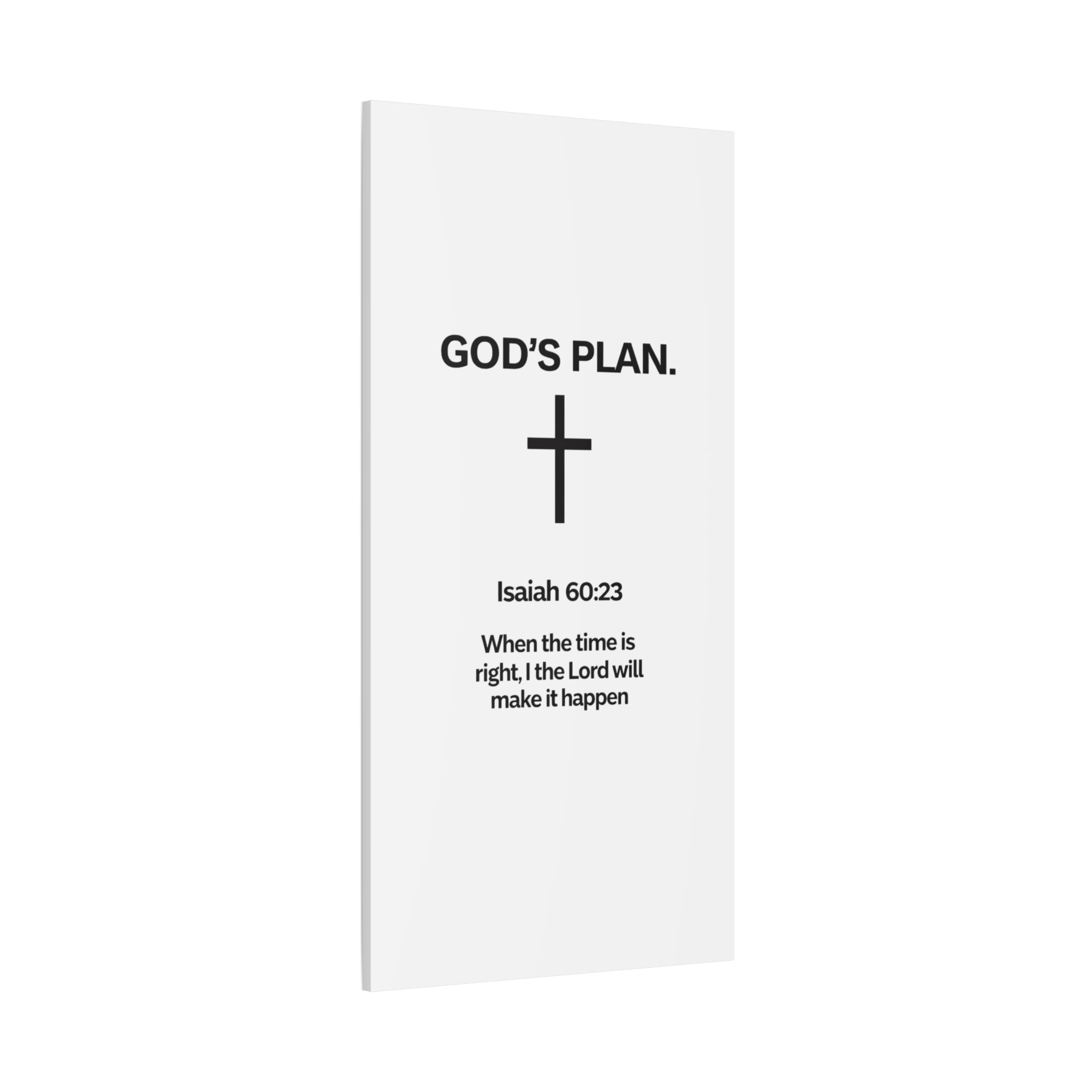 “God’s Plan” Christian Canvas Wall Art – Modern Scripture Decor for Home & Office