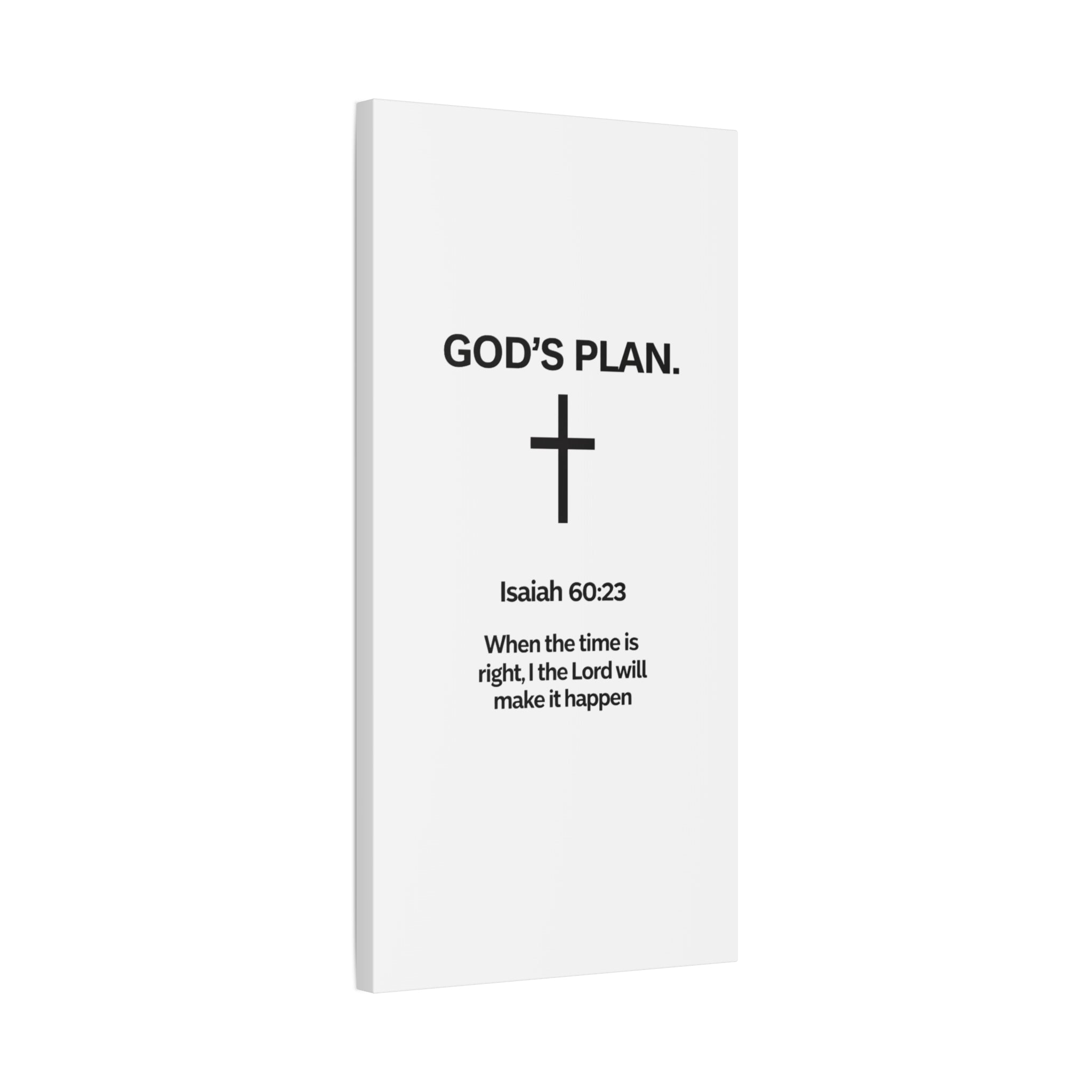 “God’s Plan” Christian Canvas Wall Art – Modern Scripture Decor for Home & Office