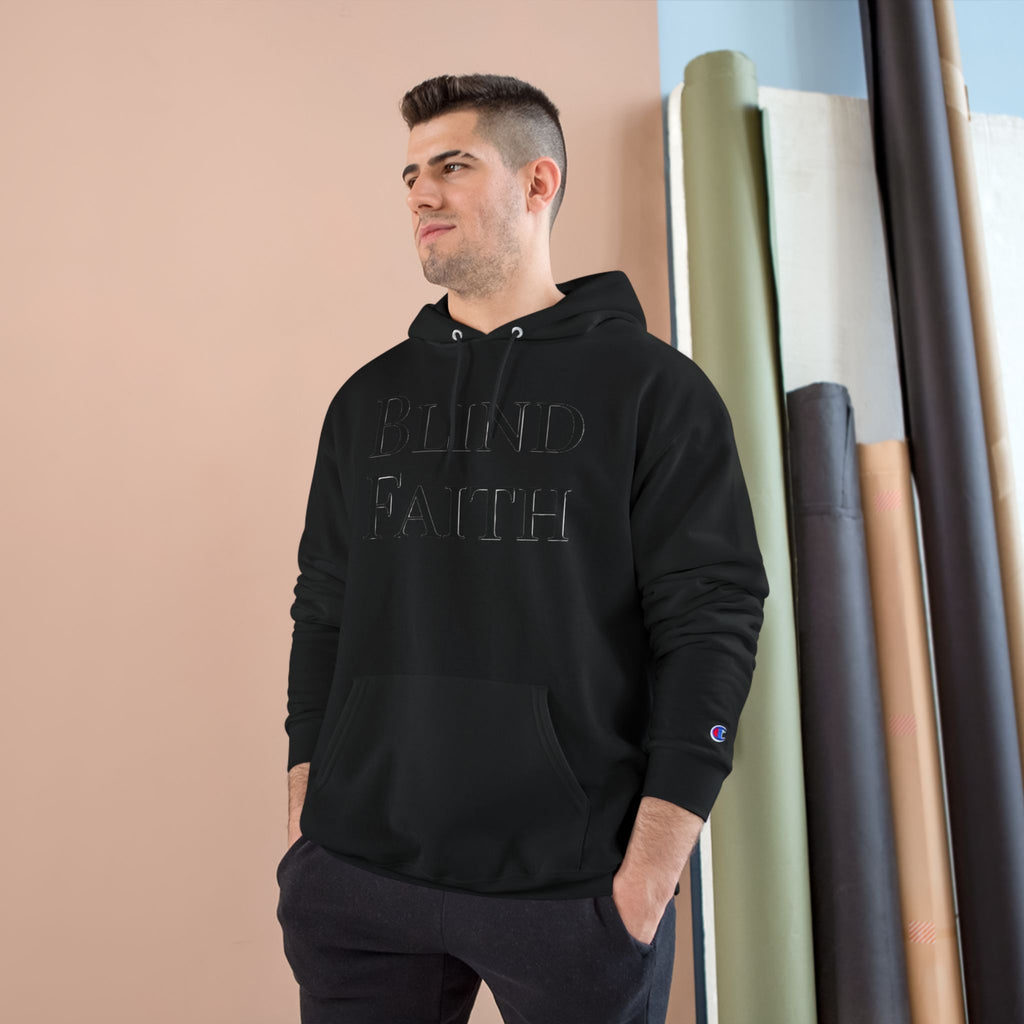 Blind Faith Hoodie | Minimalist Christian Champion Pullover | F&H Co. Back Print | Faith and Home Co