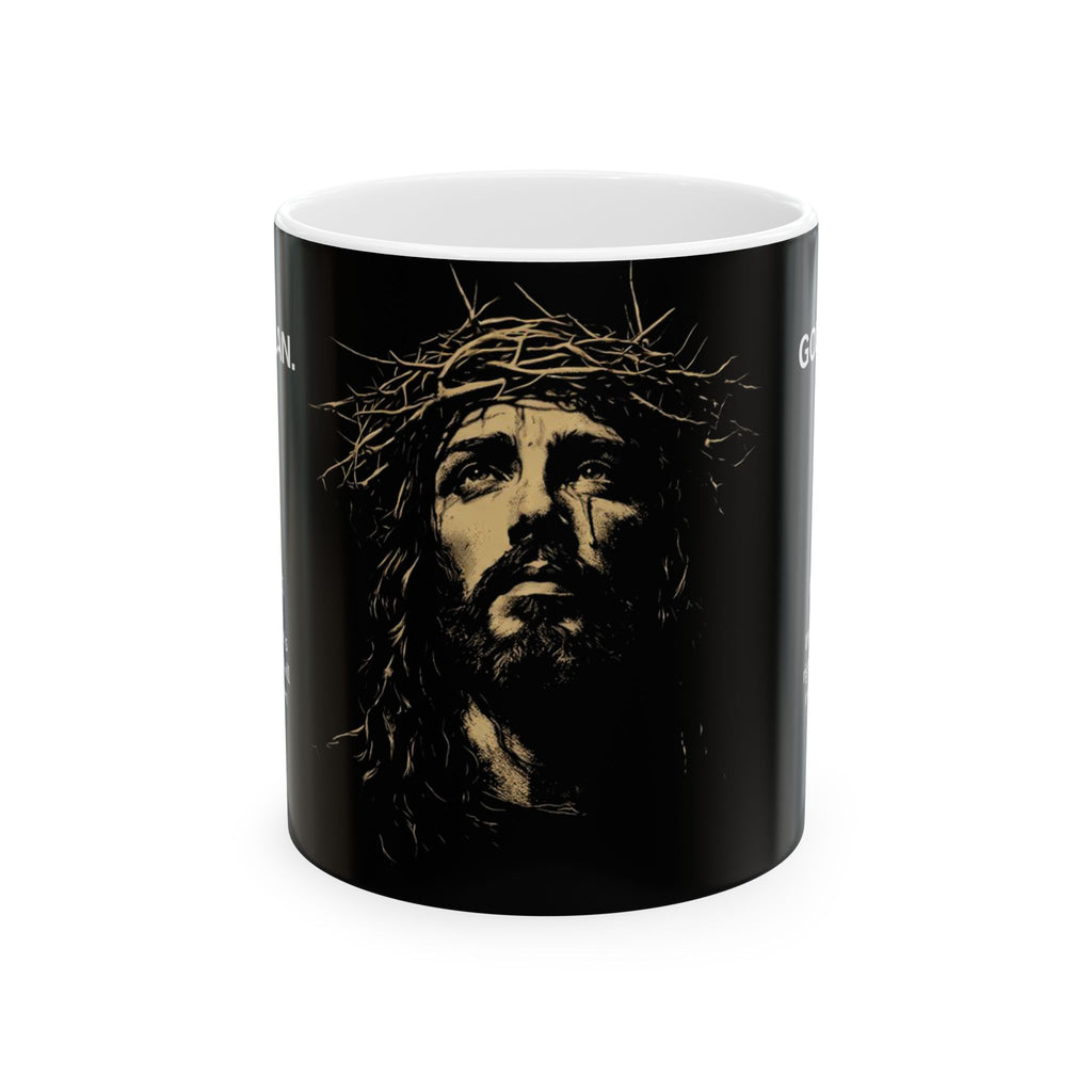 God’s Plan Christian Coffee Mug – Isaiah 60:23 Scripture Black Ceramic Cup