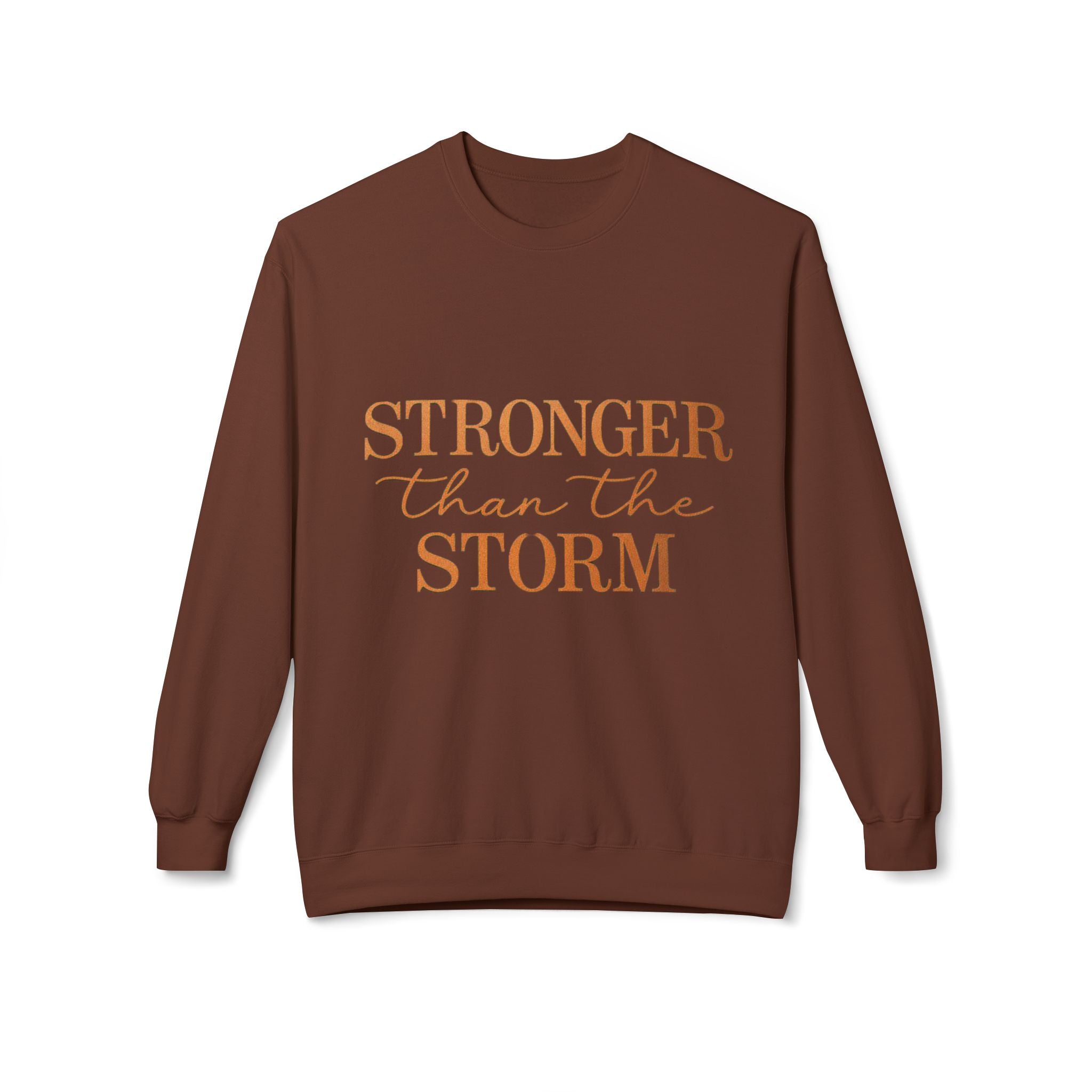 Stronger Than the Storm Sweatshirt – Inspirational Christian Crewneck | Cozy Faith-Based Encouragement Pullover