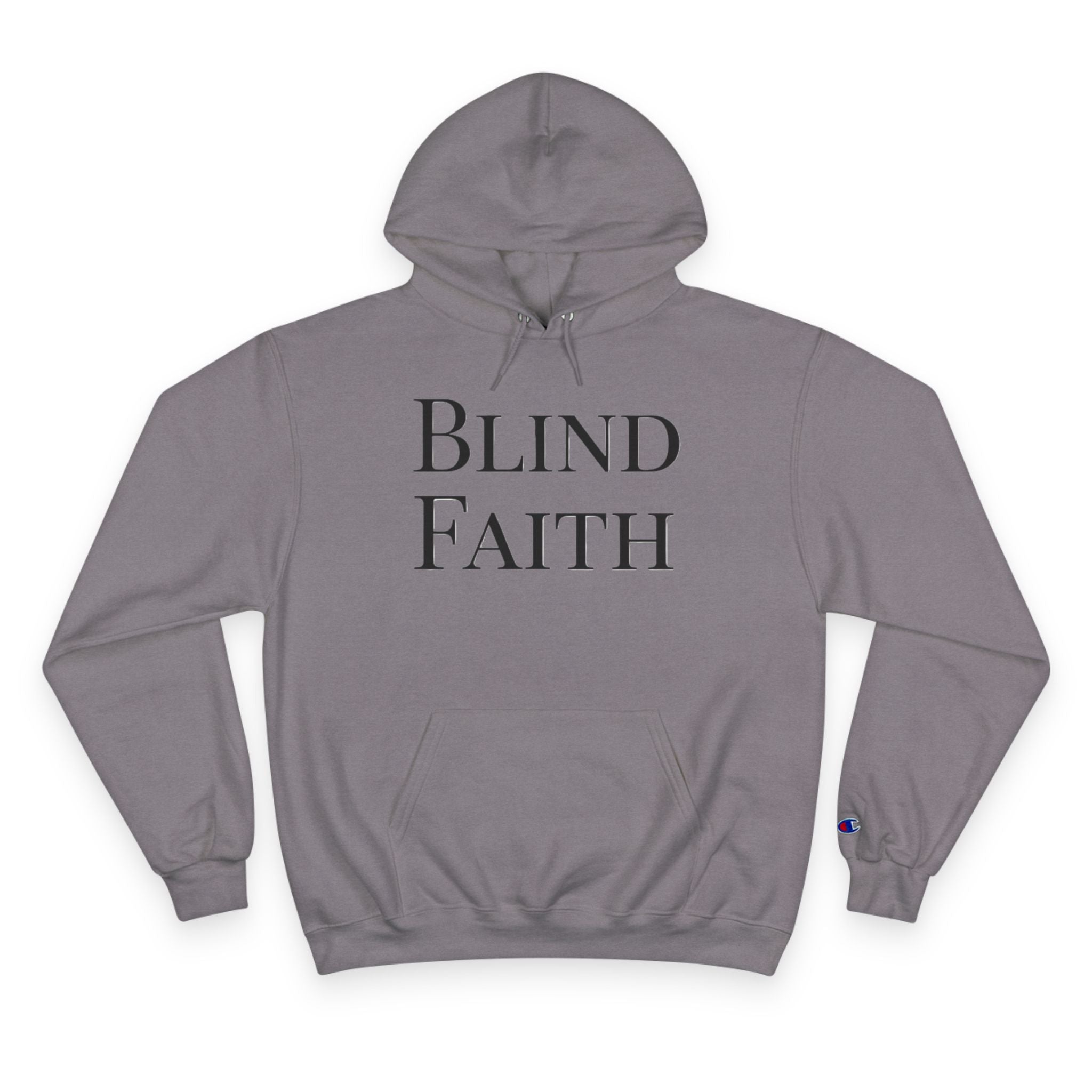 Blind Faith Hoodie | Minimalist Christian Champion Pullover | F&H Co. Back Print | Faith and Home Co