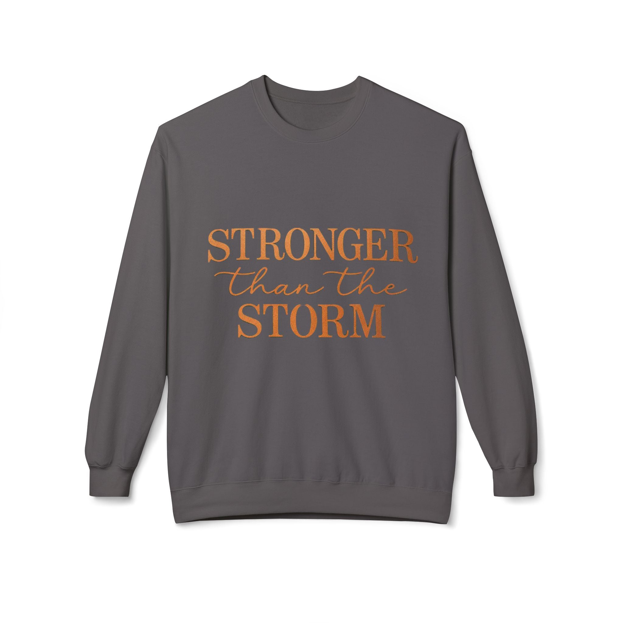 Stronger Than the Storm Sweatshirt – Inspirational Christian Crewneck | Cozy Faith-Based Encouragement Pullover